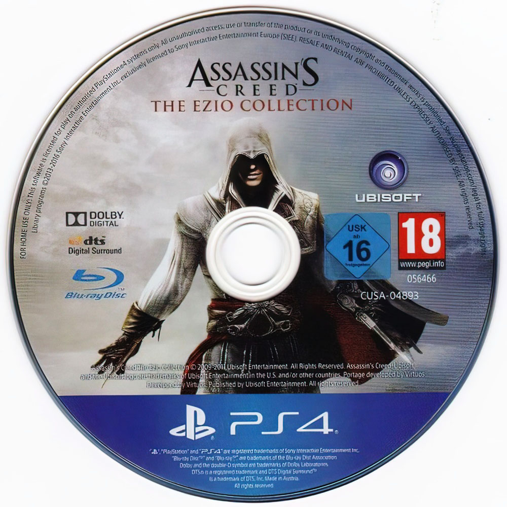 Лицензионный диск Assassins Creed 2 для PlayStation 4